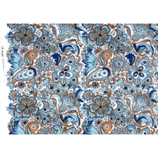 Ref. 78439 - DEQ. TAPETE DE FRS. AZUL E AMARELO 2419/01